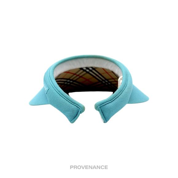 ? Burberry Golf Knight Logo Visor - Sky Blue Nova Check main image 6